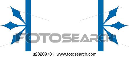 Clipart - Blue and diamond header with copy space. Fotosearch