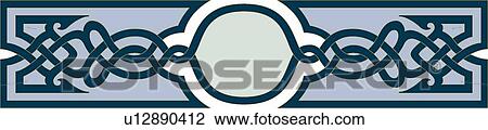 Clipart - Blue and Green Header. Fotosearch