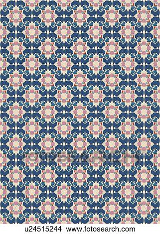 Blue and Pink Decorative Background Pattern View Large Clip Art Graphic Clipart - Blue and Pink Decorative Background Pattern. Fotosearch