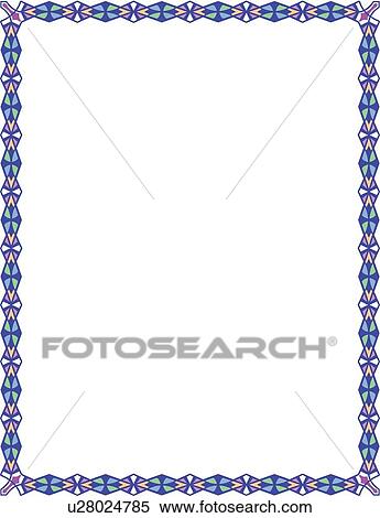 Clipart - Blue and Purple Border. Fotosearch
