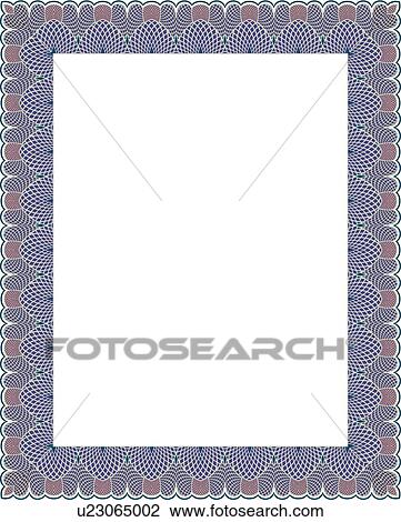 Clipart - Blue and Purple Scallop Border. Fotosearch