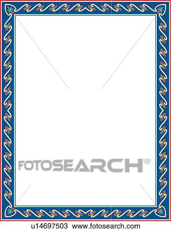 Blue and Red Border View Large Clip Art Graphic Clipart - Blue and Red Border. Fotosearch