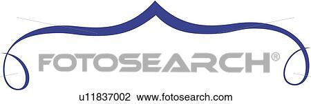 Blue Curvy Header View Large Clip Art Graphic Clipart - Blue Curvy Header. Fotosearch