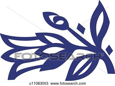 Blue flower View Large Clip Art Graphic Clipart - Blue flower . Fotosearch