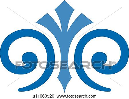 Blue lines and swirls View Large Clip Art Graphic Clipart - Blue lines and swirls . Fotosearch
