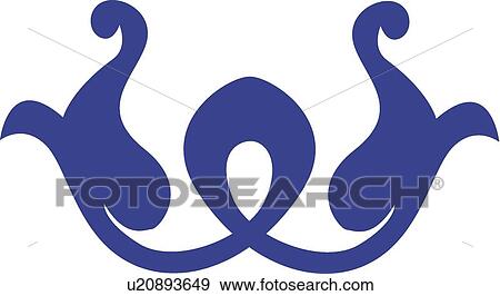Clip Art - Blue loop. Fotosearch