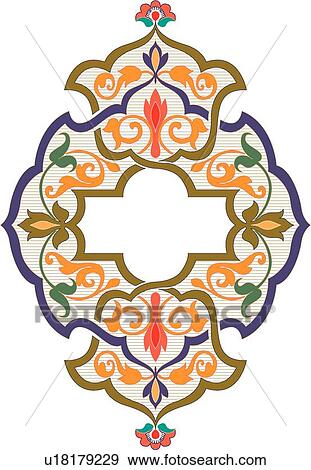 Blue, orange and green design ornament View Large Clip Art Graphic Clip Art - Blue, orange and green design ornament. Fotosearch