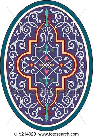 Blue oval Design Ornament View Large Clip Art Graphic Clip Art - Blue oval Design Ornament. Fotosearch