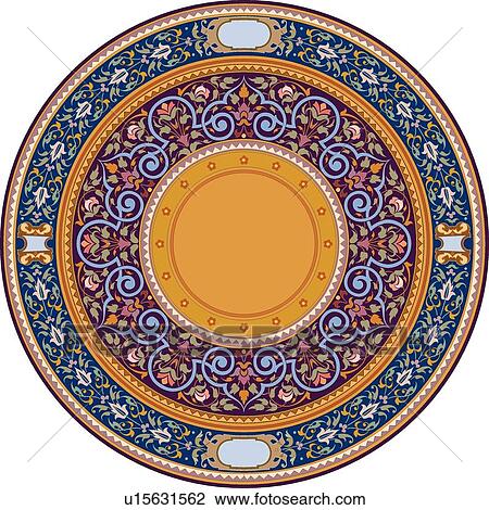 Blue, purple and orange round Design Ornament View Large Clip Art Graphic Clipart - Blue, purple and orange round Design Ornament. Fotosearch