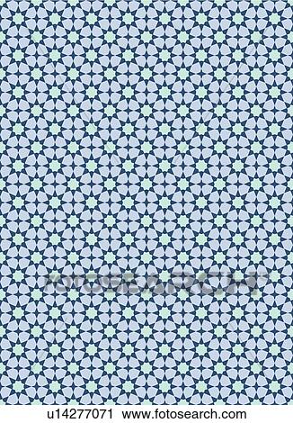 Clipart - Blue Repeating Background Pattern. Fotosearch