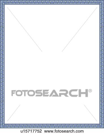 Clipart - Blue Thin Border. Fotosearch