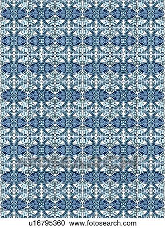 Blue Vintage Background Pattern View Large Clip Art Graphic Clipart - Blue Vintage Background Pattern. Fotosearch
