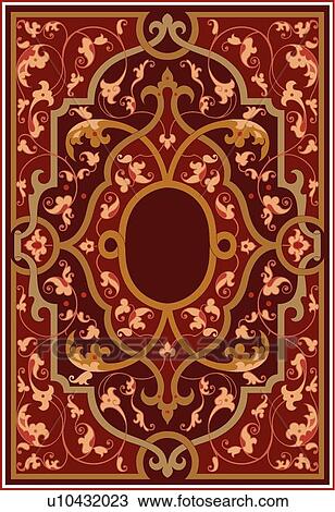 Brown and Burgandy Floral Pattern Design Ornament View Large Clip Art Graphic Clipart - Brown and Burgandy Floral Pattern Design Ornament. Fotosearch