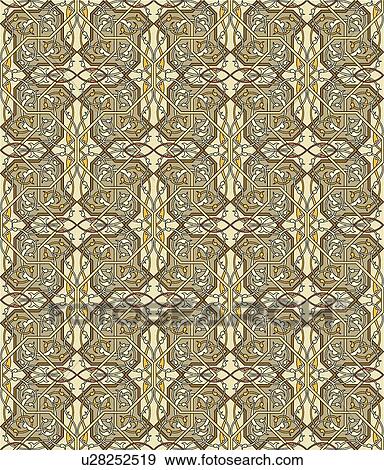 Clip Art - Brown and Cream Background Pattern. Fotosearch