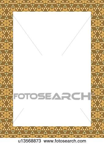Brown and Green Border View Large Clip Art Graphic Clipart - Brown and Green Border. Fotosearch
