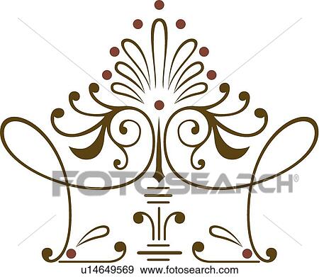 Brown and green lines and swirls View Large Clip Art Graphic Clip Art - Brown and green lines and swirls . Fotosearch