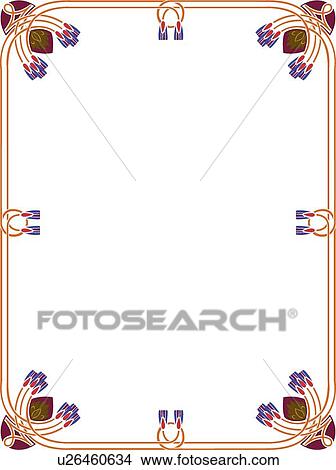 Brown and Orange Border View Large Clip Art Graphic Clipart - Brown and Orange Border. Fotosearch