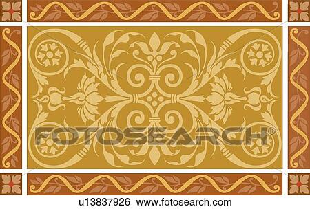 Brown and orange rectangular banner View Large Clip Art Graphic Clip Art - Brown and orange rectangular banner . Fotosearch