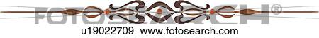 Brown and Peach Header View Large Clip Art Graphic Clip Art - Brown and Peach Header. Fotosearch