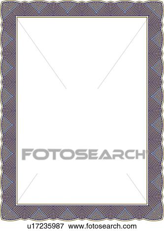 Clip Art - Brown and Purple Scallop Border. Fotosearch