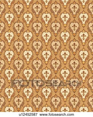 Brown and tan fancy background pattern View Large Clip Art Graphic Clip Art - Brown and tan fancy background pattern. Fotosearch