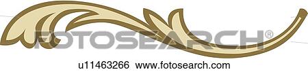 Clip Art - Brown and tan leaf illustration. Fotosearch