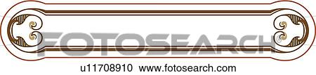 Clipart - Brown banner. Fotosearch