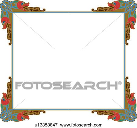 Brown, Blue and Red Frame View Large Clip Art Graphic Clip Art - Brown, Blue and Red Frame. Fotosearch