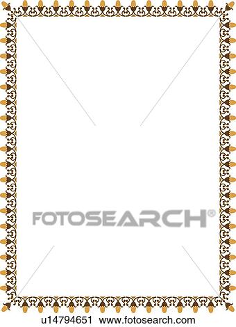 Clipart - Brown Border. Fotosearch