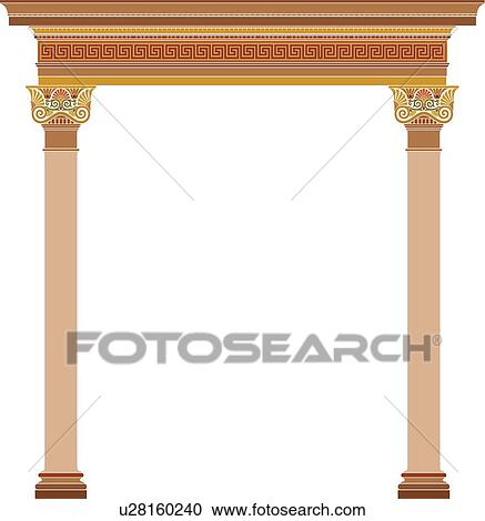 Brown Columns View Large Clip Art Graphic Clipart - Brown Columns. Fotosearch