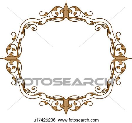 Clip Art - Brown frame. Fotosearch
