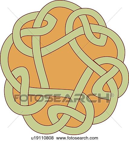 Brown, green and orange Design Ornament View Large Clip Art Graphic Clip Art - Brown, green and orange Design Ornament. Fotosearch