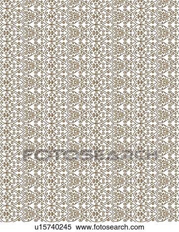 Brown heart fancy background pattern View Large Clip Art Graphic Clipart - Brown heart fancy background pattern. Fotosearch