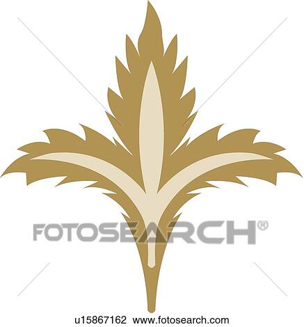 Brown leaf View Large Clip Art Graphic Clipart - Brown leaf. Fotosearch