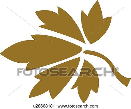 Brown leaf View Large Clip Art Graphic Clipart - Brown leaf . Fotosearch