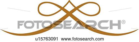 Brown Line Design View Large Clip Art Graphic Clipart - Brown Line Design. Fotosearch