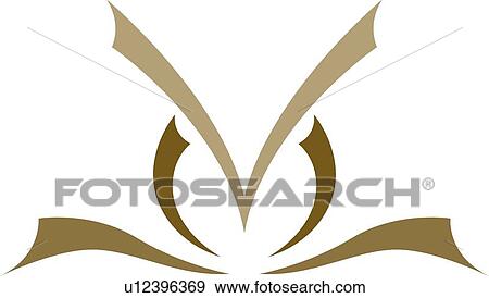 Brown lines and design View Large Clip Art Graphic Clip Art - Brown lines and design . Fotosearch