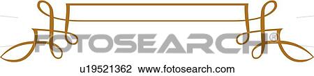 Brown Looped Line Header View Large Clip Art Graphic Clipart - Brown Looped Line Header. Fotosearch