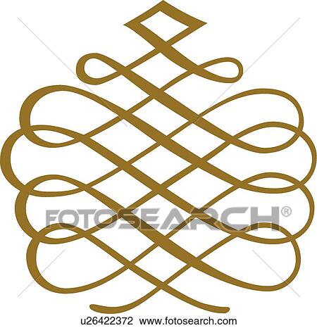Brown loops and diamonds View Large Clip Art Graphic Clipart - Brown loops and diamonds . Fotosearch