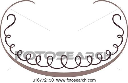 Clipart - Brown loops and lines . Fotosearch