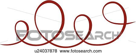 Clip Art - Brown loops. Fotosearch