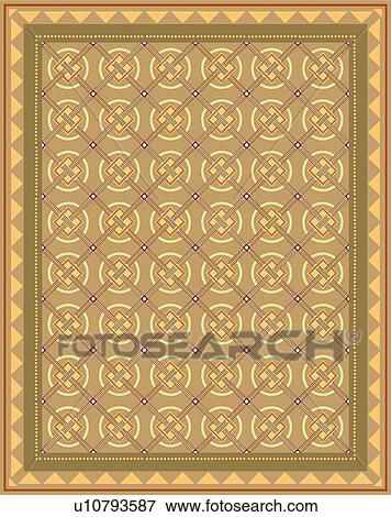 Clip Art - Brown, Orange and Green Background Pattern. Fotosearch