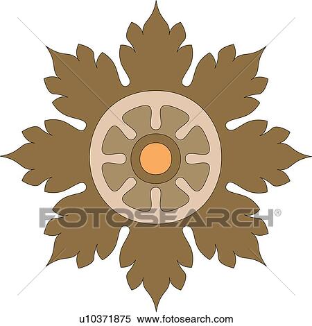 Brown, orange and tan Design Ornament View Large Clip Art Graphic Clipart - Brown, orange and tan Design Ornament. Fotosearch