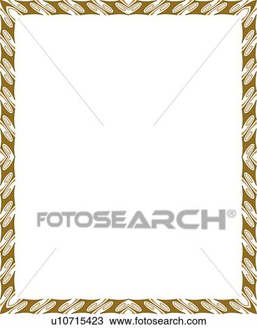 Brown Retro Border View Large Clip Art Graphic Clipart - Brown Retro Border. Fotosearch