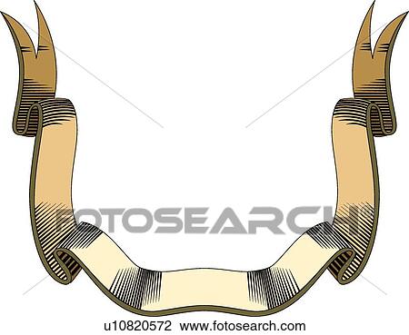 Brown ribbon with copy space View Large Clip Art Graphic Clipart - Brown ribbon with copy space. Fotosearch