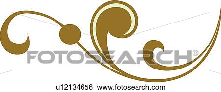 Brown swirls and circles View Large Clip Art Graphic Clip Art - Brown swirls and circles . Fotosearch