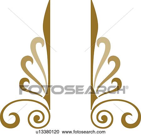 Brown swirls with copy space View Large Clip Art Graphic Clipart - Brown swirls with copy space . Fotosearch