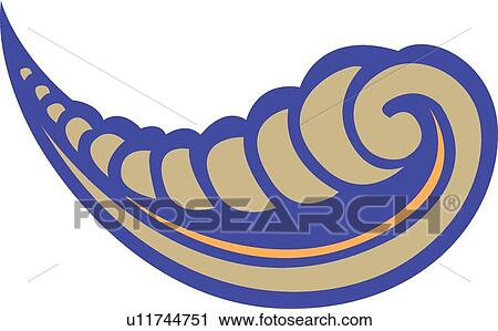 Clipart - Brown Swirls with Purple and Orange Accents. Fotosearch