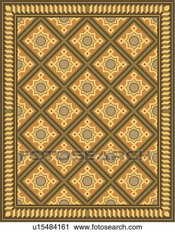 Brown, Tan and Green Geometric Background Pattern View Large Clip Art Graphic Clipart - Brown, Tan and Green Geometric Background Pattern. Fotosearch