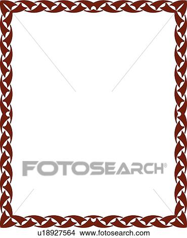 Burgundy Modern Border View Large Clip Art Graphic Clipart - Burgundy Modern Border. Fotosearch